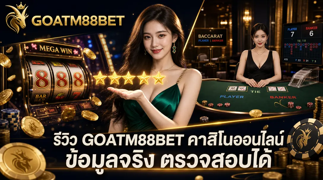 รีวิว GOATM88BET คาสิโนออนไลน์ ข้อมูลจริง ตรวจสอบได้