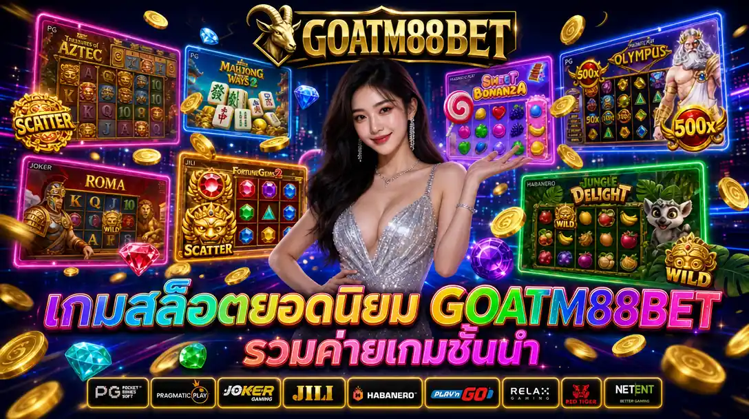 เกมสล็อตยอดนิยม GOATM88BET รวมค่ายเกมชั้นนำครบในเว็บเดียว