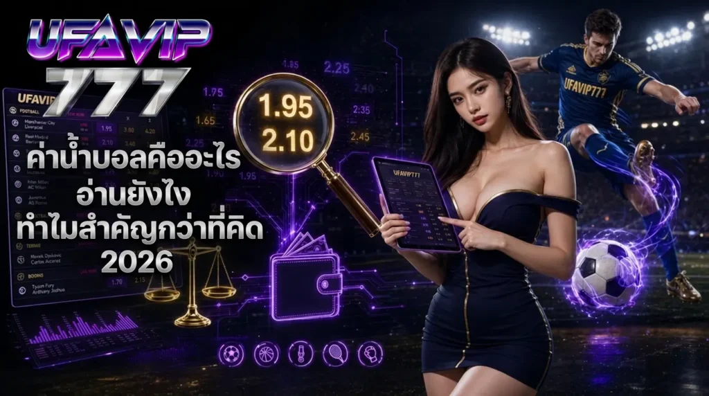 ค่าน้ำบอลคืออะไร อ่านยังไง UFAVIP777 อธิบายวิธีอ่านค่าน้ำบอล
