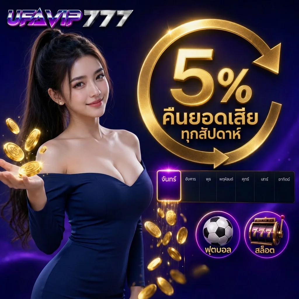 โบนัสวันเกิด 10% UFAVIP777 แจ้งล่วงหน้า 1 วัน ไม่มีขั้นต่ำ